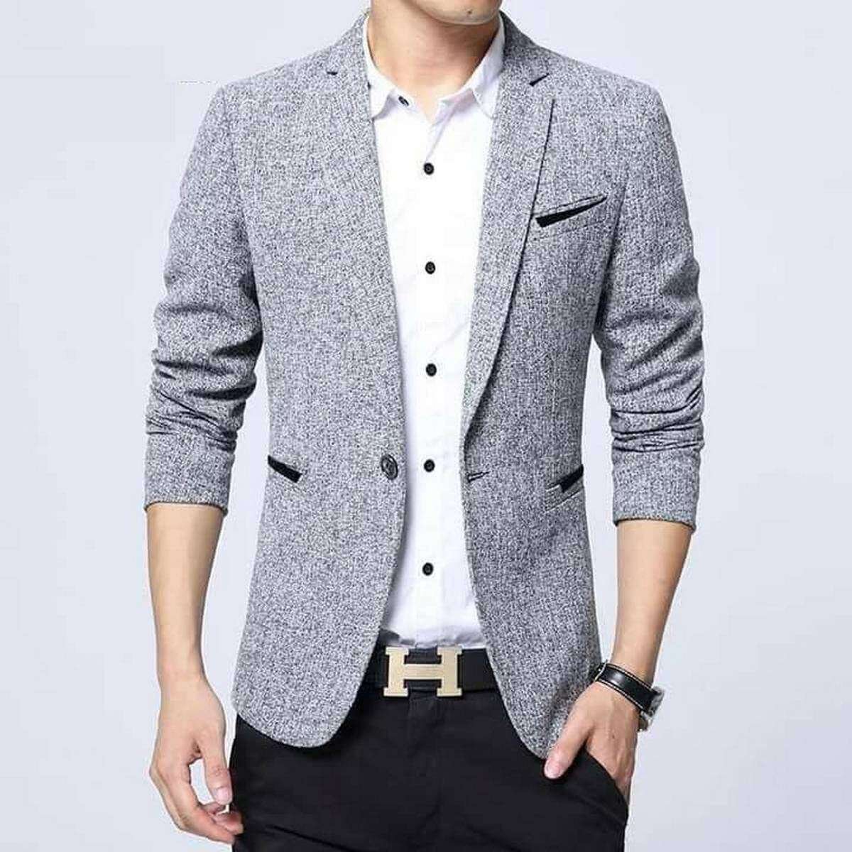 Synthetic Casual Blazer For Men Synthetic Casual Blazer For Men