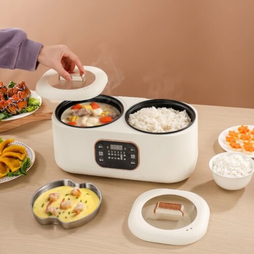 Dual-Pot Smart Electric Rice Cooker & Multi-Cooker